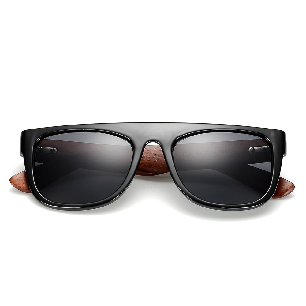 Real Bamboo Wooden Arms Sunglasses - Image 2