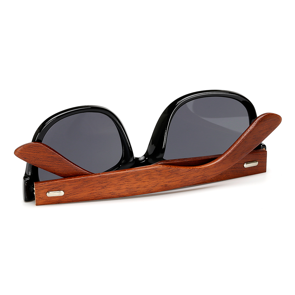 Real Bamboo Wooden Arms Sunglasses - Image 5