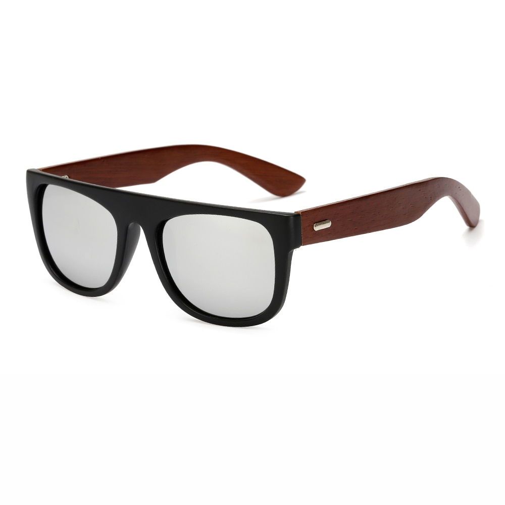 Real Bamboo Wooden Arms Sunglasses - Image 6