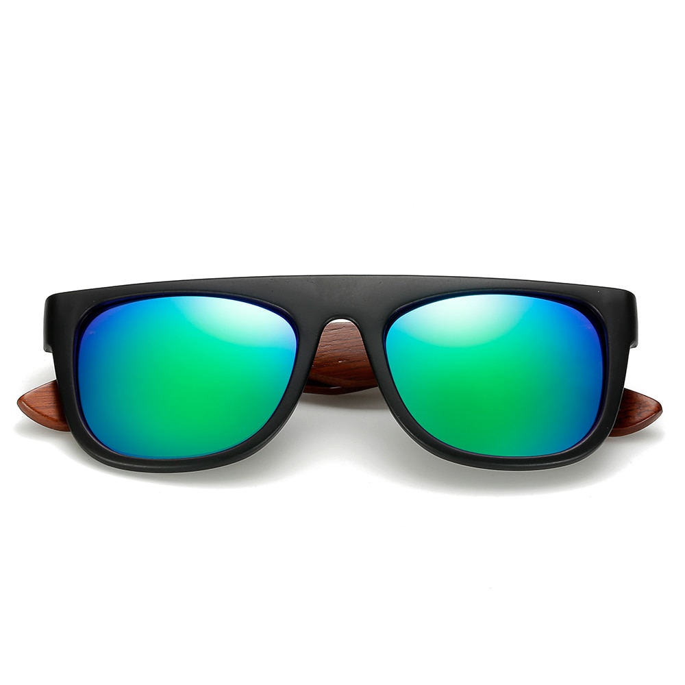 Real Bamboo Wooden Arms Sunglasses - Image 3